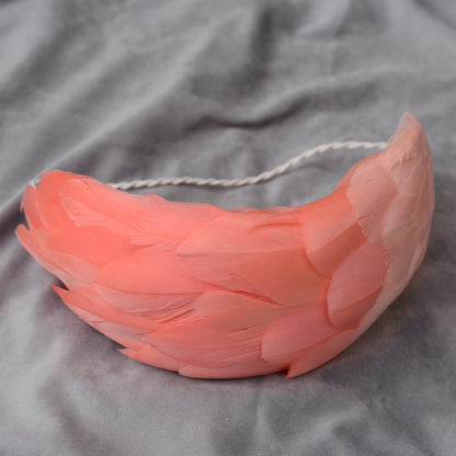 Luxury Flamingo Pink Goose Feather Bandeau Headband Fascinator