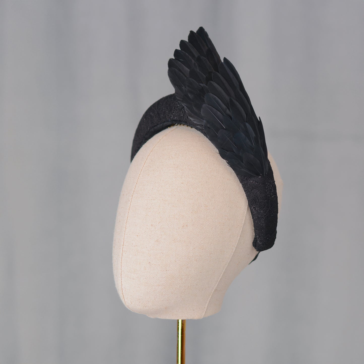 Cordelia - Black Bird Wing Headband