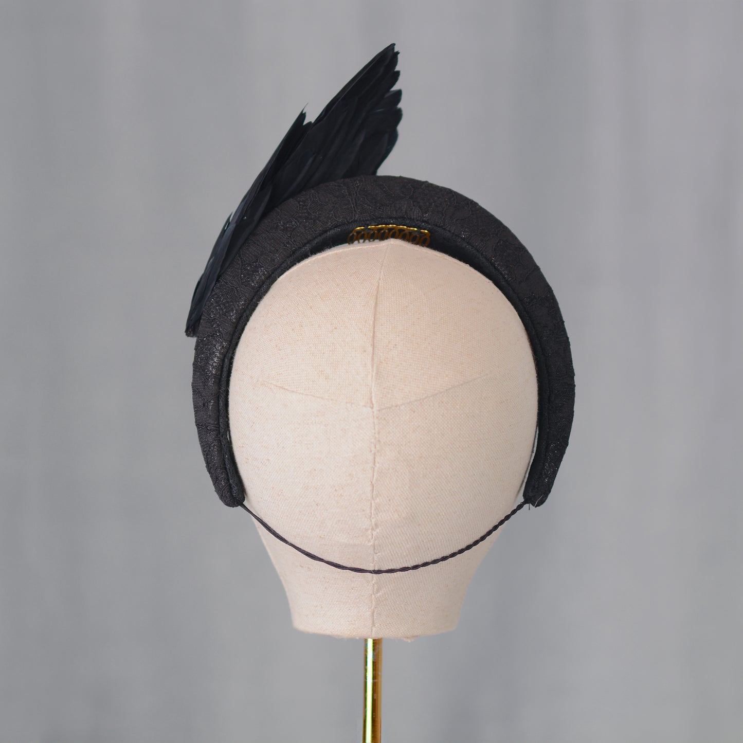 Cordelia - Black Bird Wing Headband