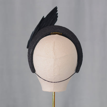 Cordelia - Black Bird Wing Headband