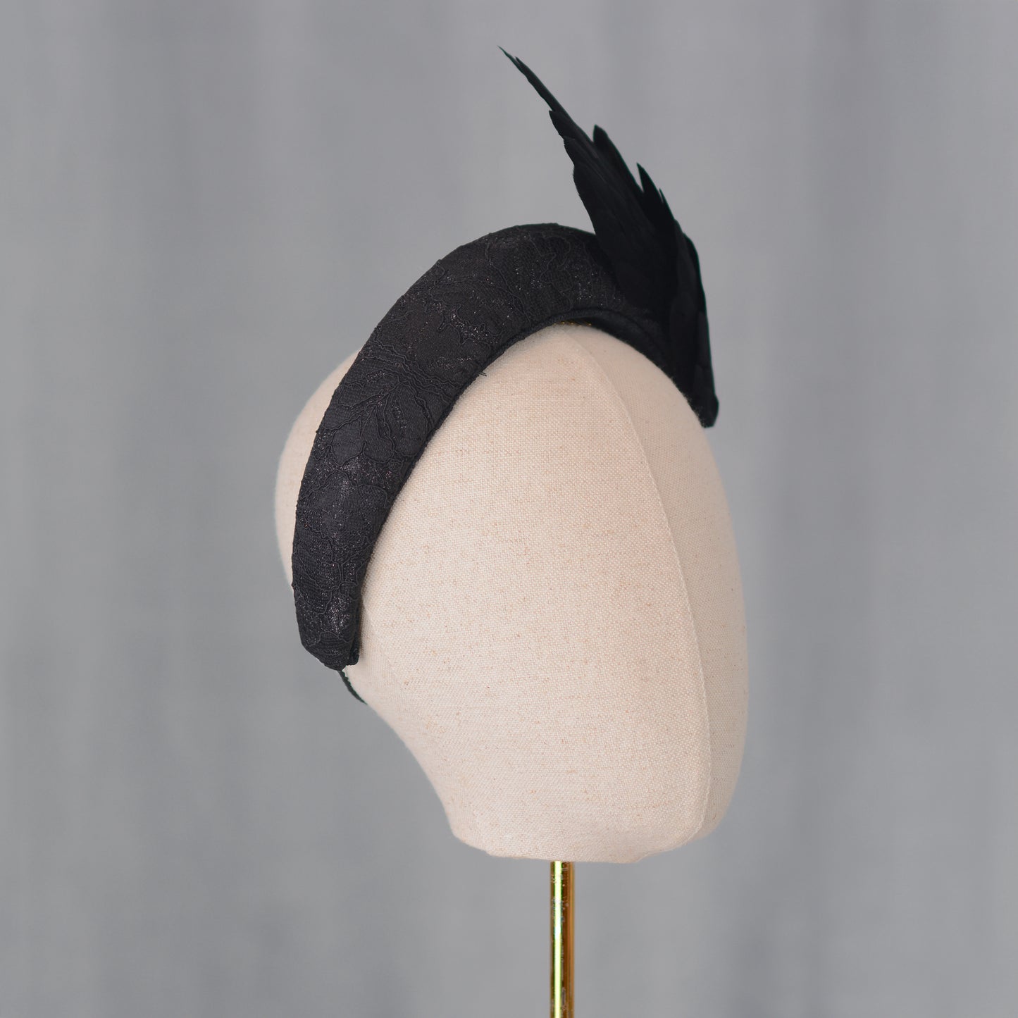 Cordelia - Black Bird Wing Headband