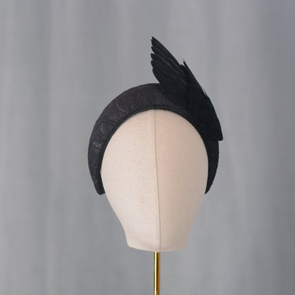 Cordelia - Black Bird Wing Headband