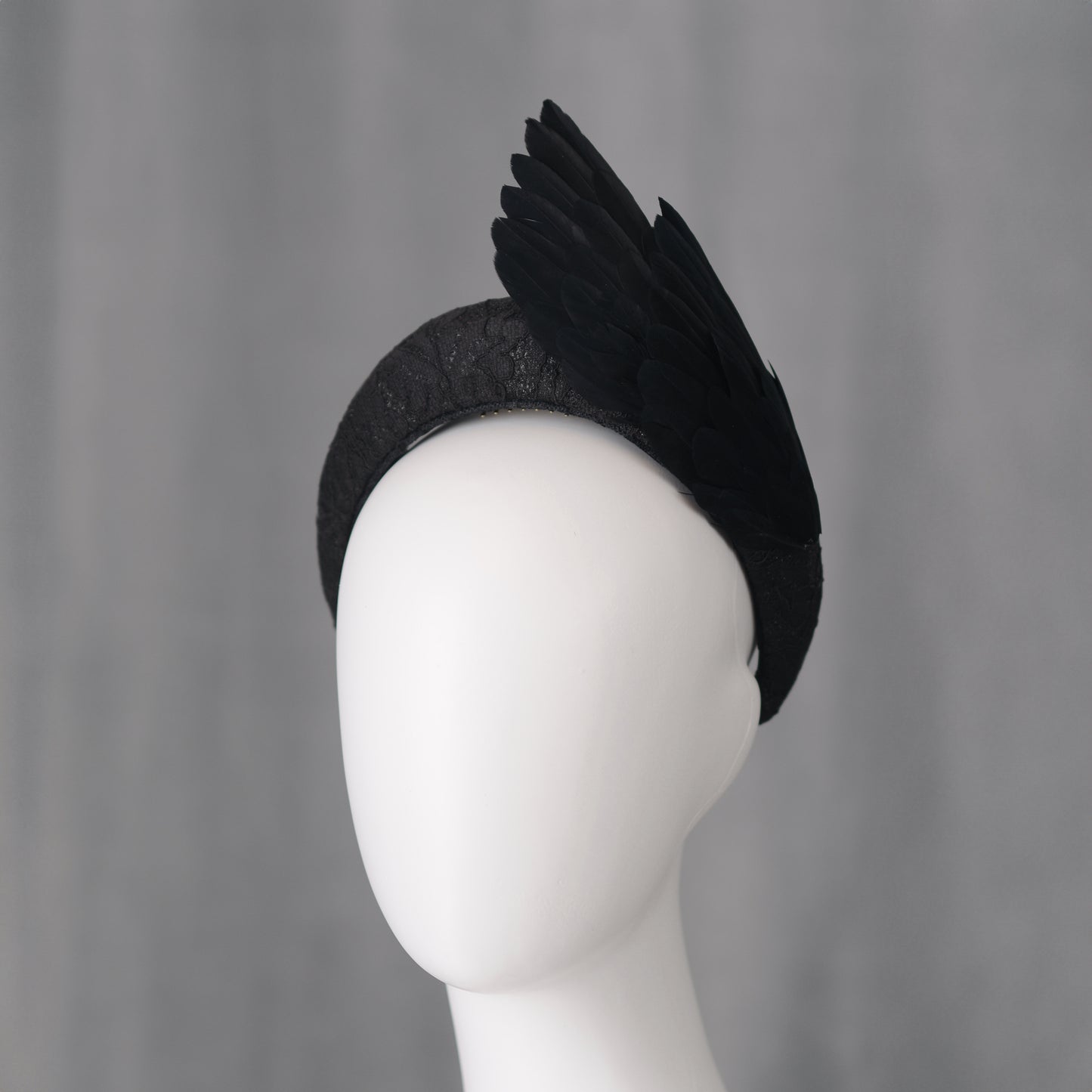 Cordelia - Black Bird Wing Headband