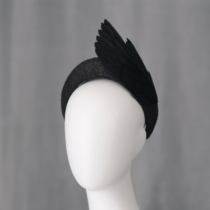 Cordelia - Black Bird Wing Headband