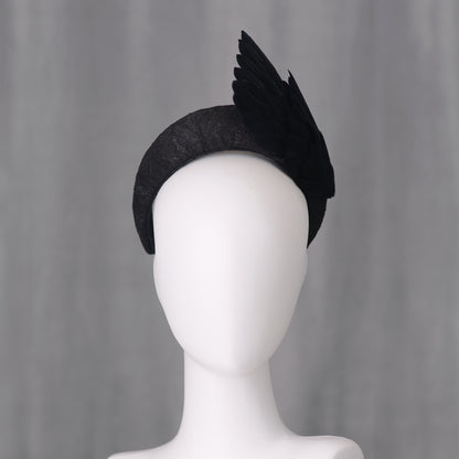 Cordelia - Black Bird Wing Headband