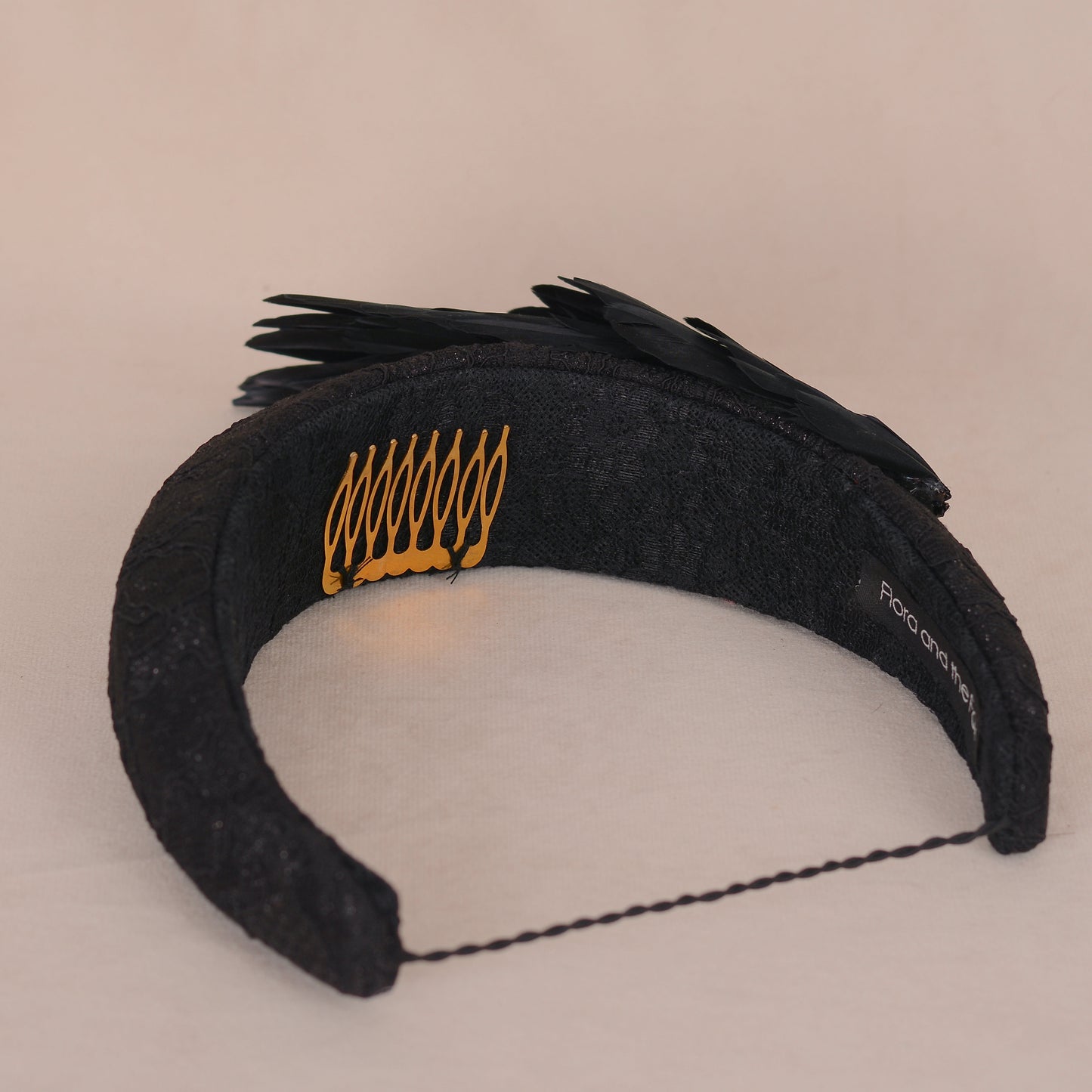 Cordelia - Black Bird Wing Headband