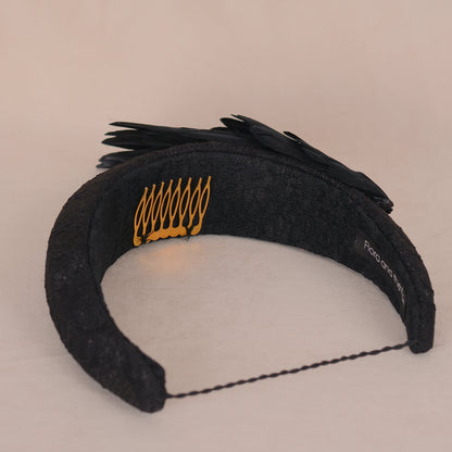 Cordelia - Black Bird Wing Headband
