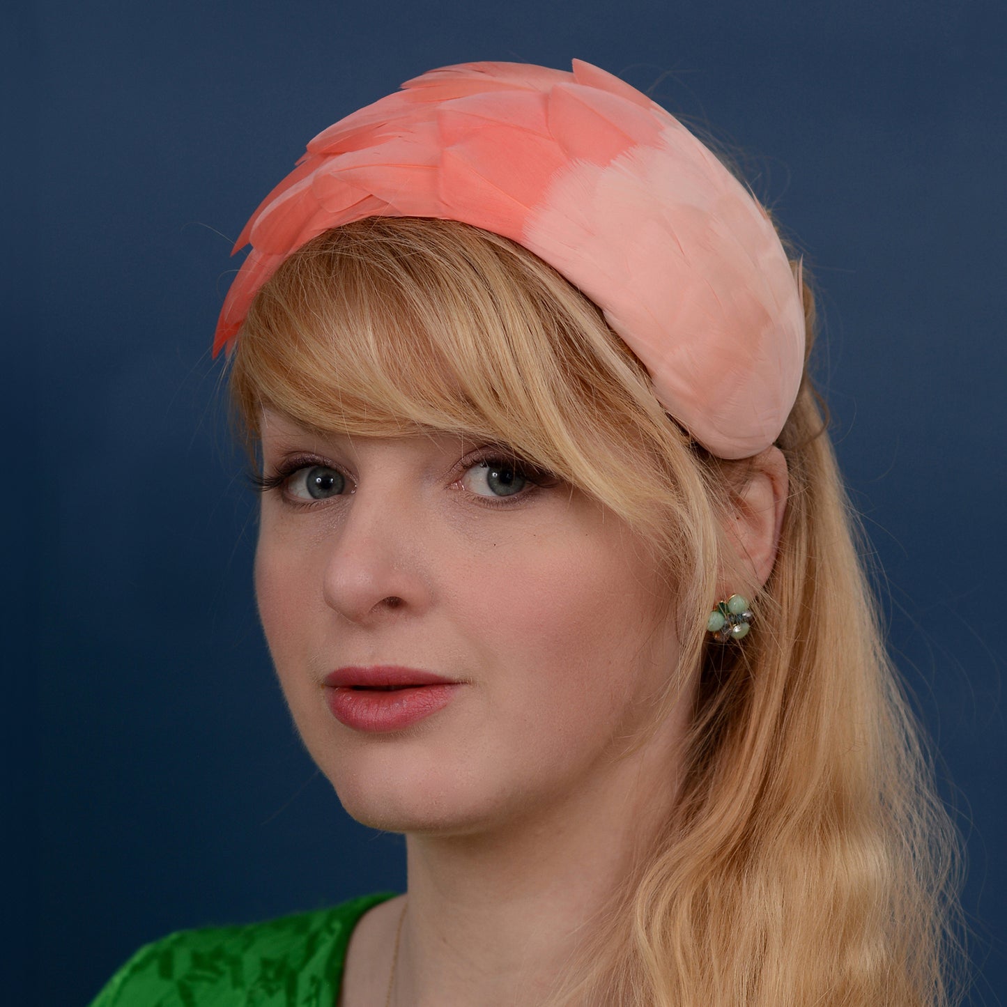 Luxury Flamingo Pink Goose Feather Bandeau Headband Fascinator