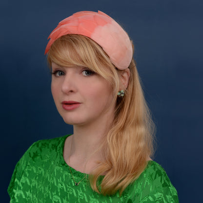 Luxury Flamingo Pink Goose Feather Bandeau Headband Fascinator