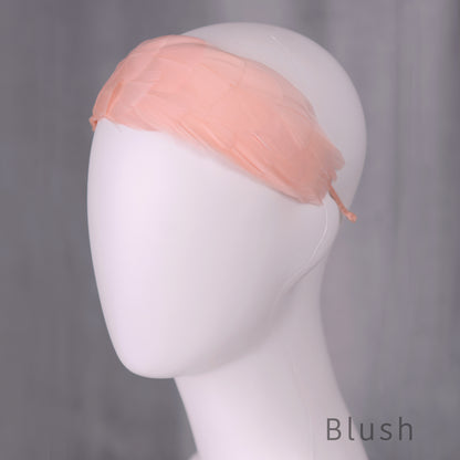 Soft Goose Feather Wide Headband