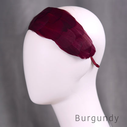 Soft Goose Feather Wide Headband