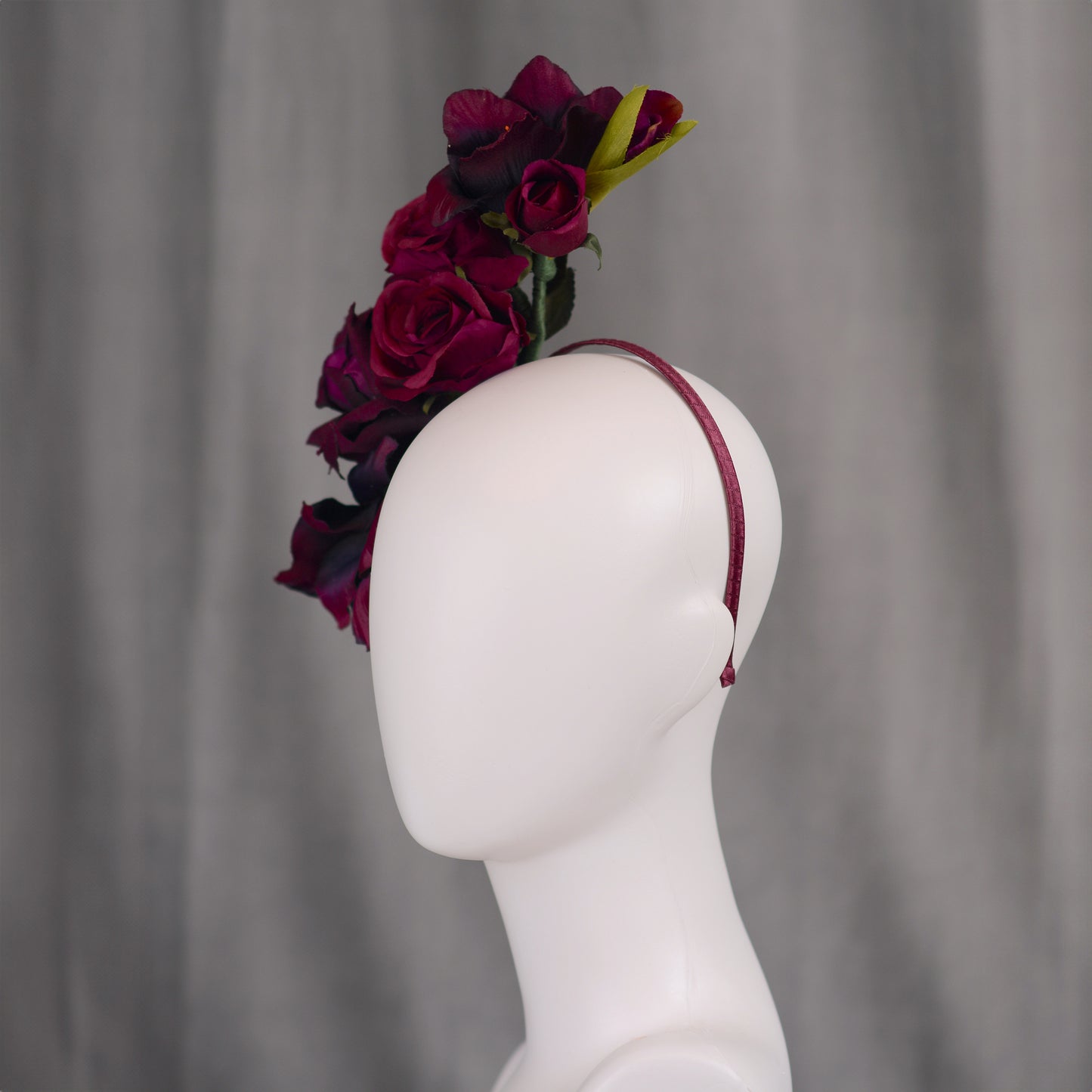 Sculptural Floating Plum Flower Headpiece