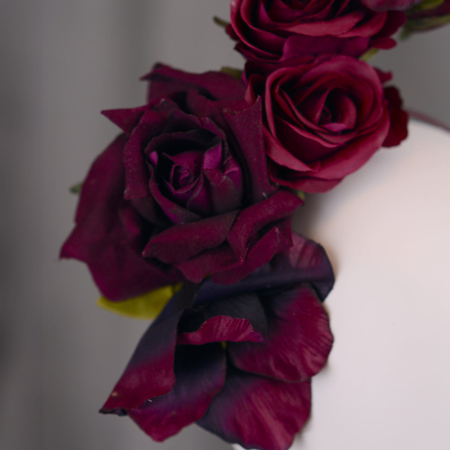 Sculptural Floating Plum Flower Headpiece