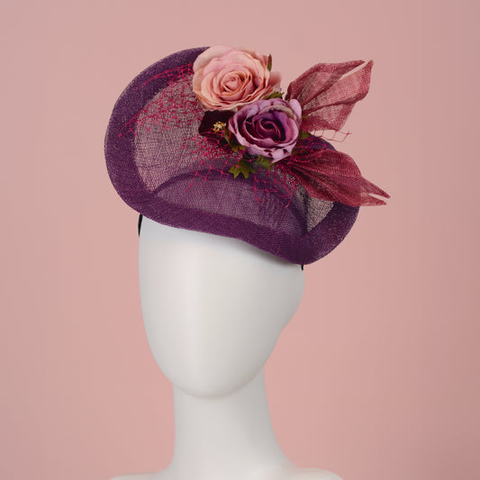 Purple Floral Saucer Hatinator