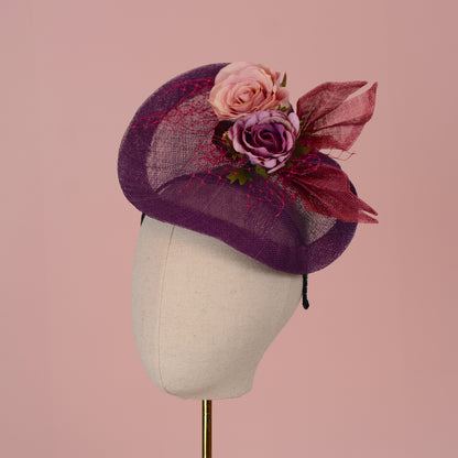 Purple Floral Saucer Hatinator