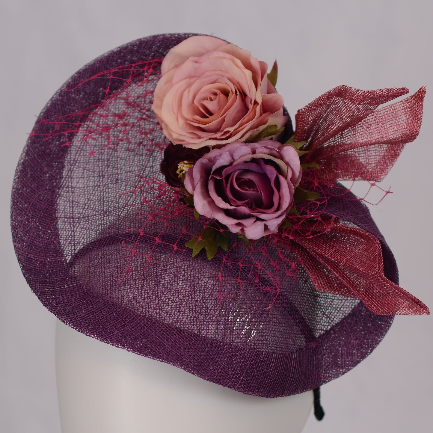 Purple Floral Saucer Hatinator
