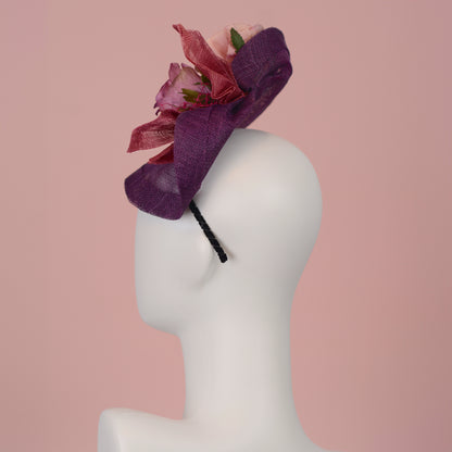 Purple Floral Saucer Hatinator