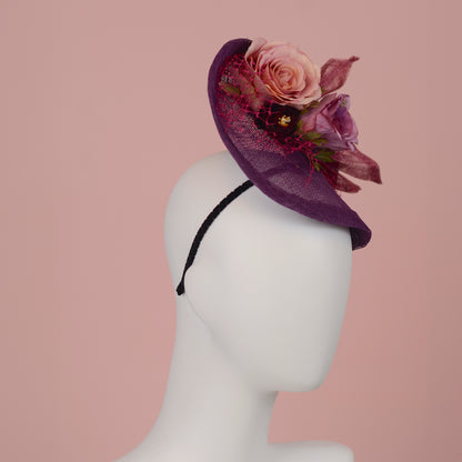Purple Floral Saucer Hatinator
