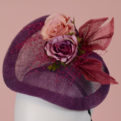 Purple Floral Saucer Hatinator