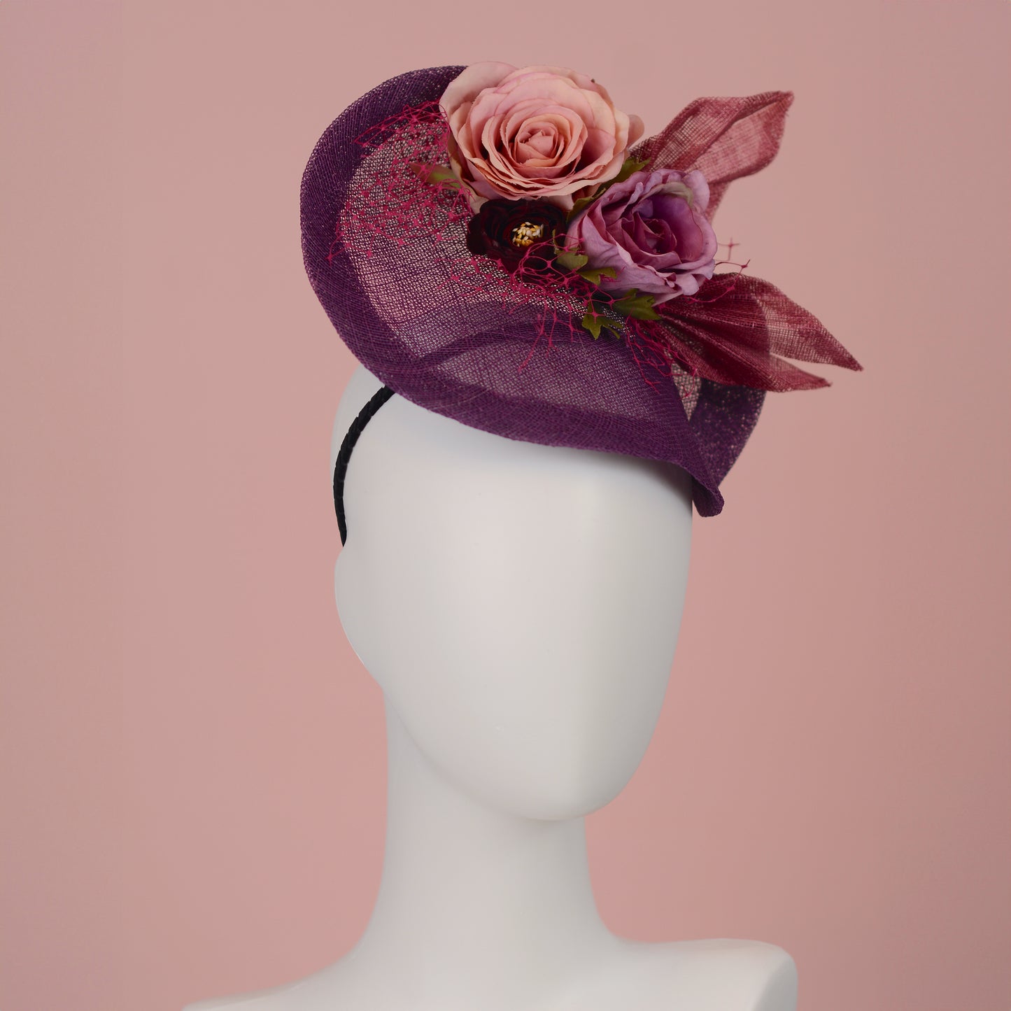 Purple Floral Saucer Hatinator