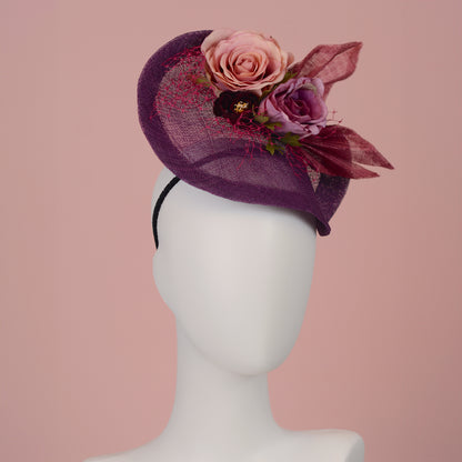 Purple Floral Saucer Hatinator