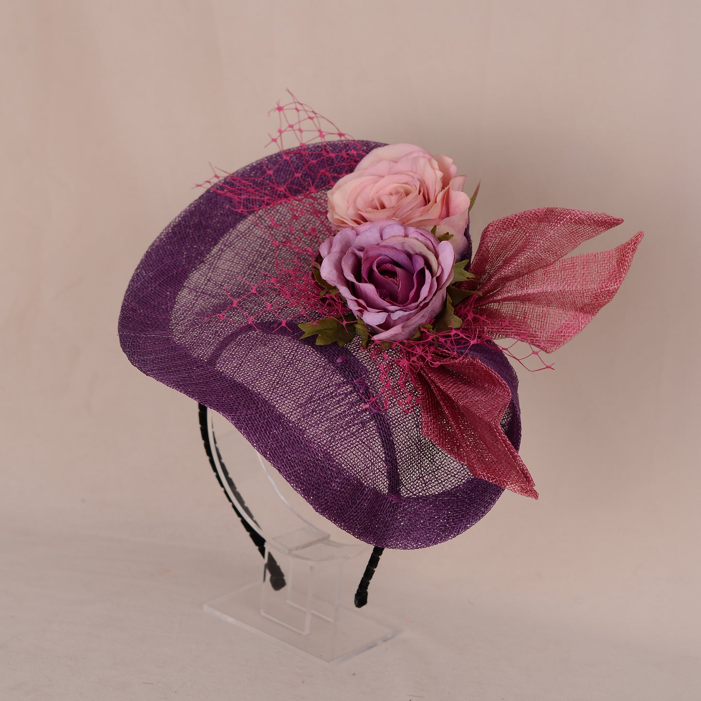 Purple Floral Saucer Hatinator