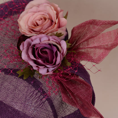 Purple Floral Saucer Hatinator