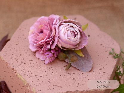 Flower Hair Clip in Lavender, Mauve and Purple