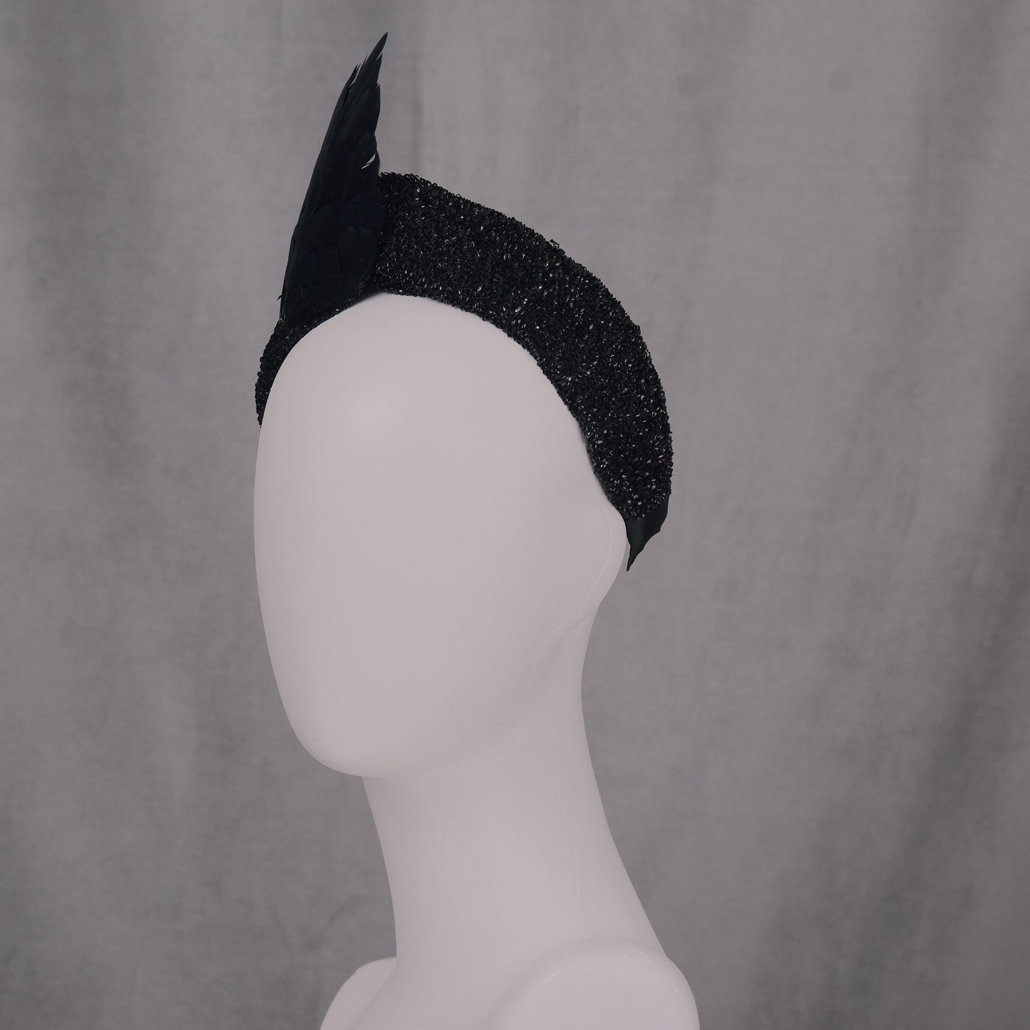 Hex - Black Bird Wing Turban Headband