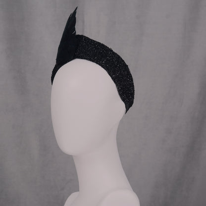 Hex - Black Bird Wing Turban Headband