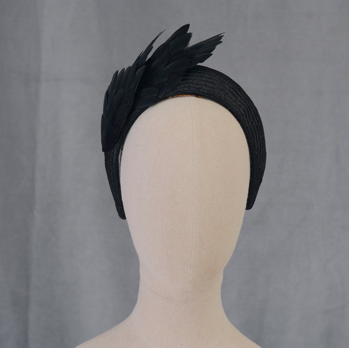 Ophelia - Black Bird Wing Headband
