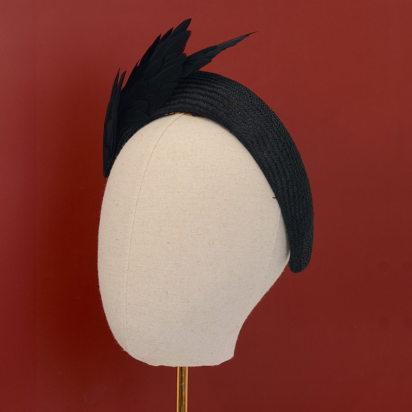 Ophelia - Black Bird Wing Headband