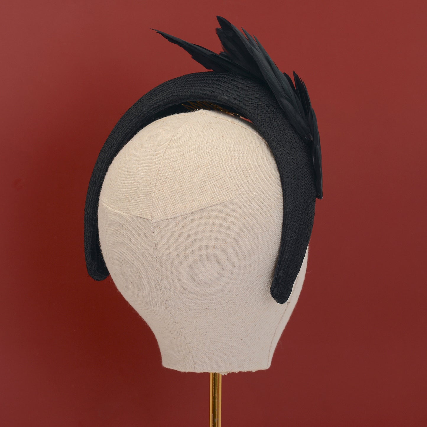 Ophelia - Black Bird Wing Headband