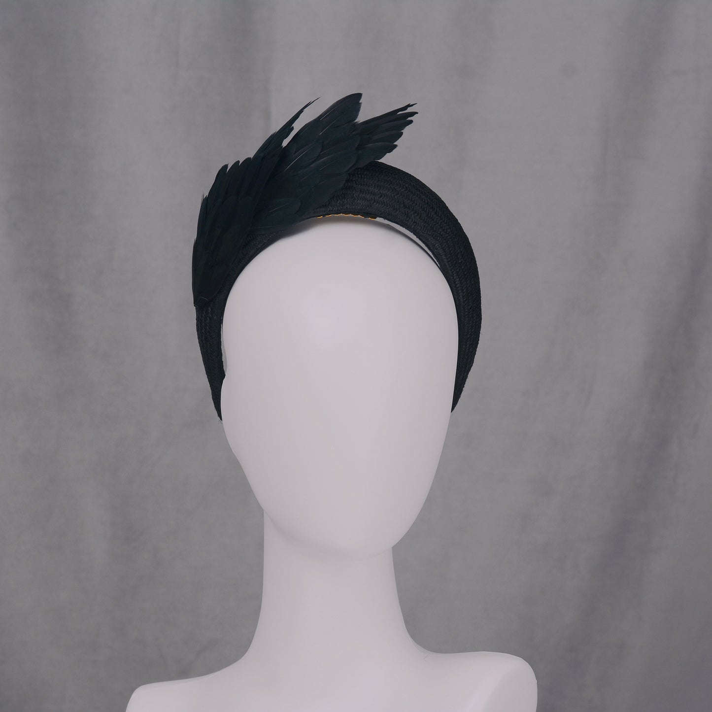 Ophelia - Black Bird Wing Headband