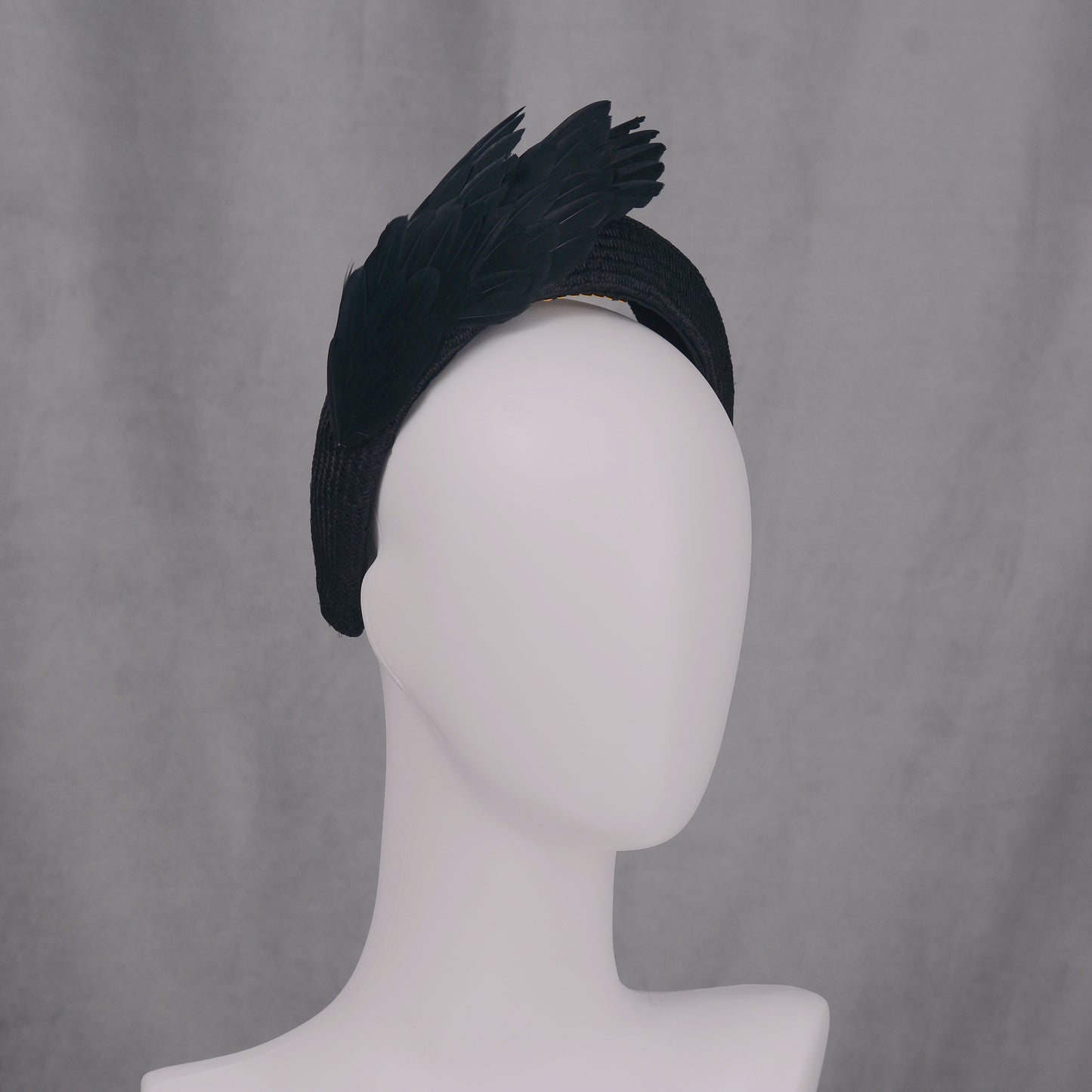 Ophelia - Black Bird Wing Headband