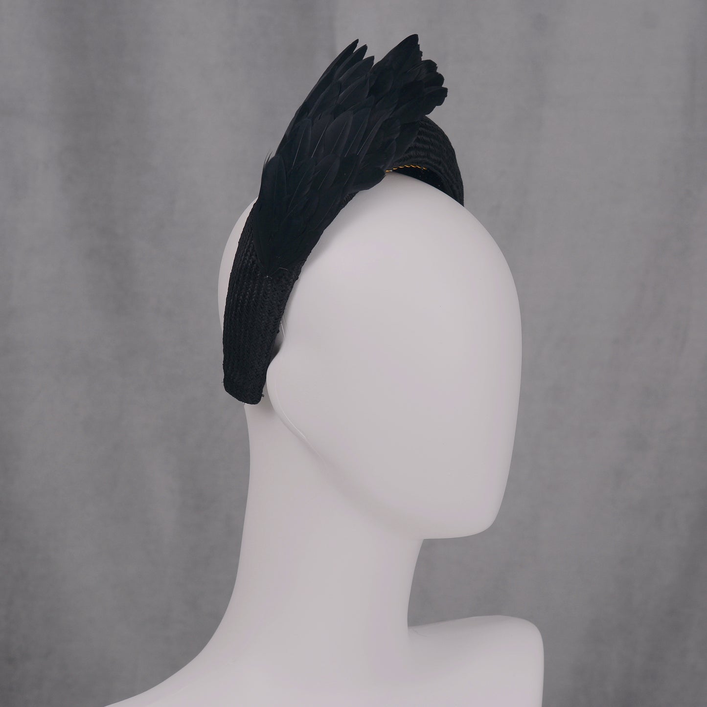 Ophelia - Black Bird Wing Headband