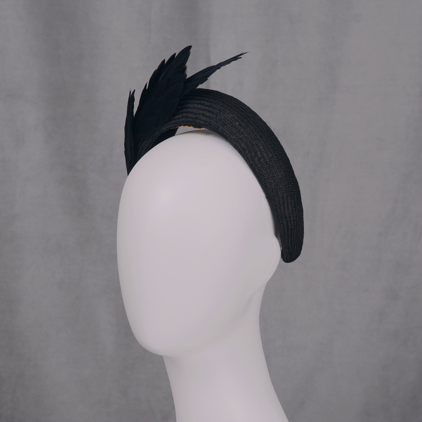 Ophelia - Black Bird Wing Headband