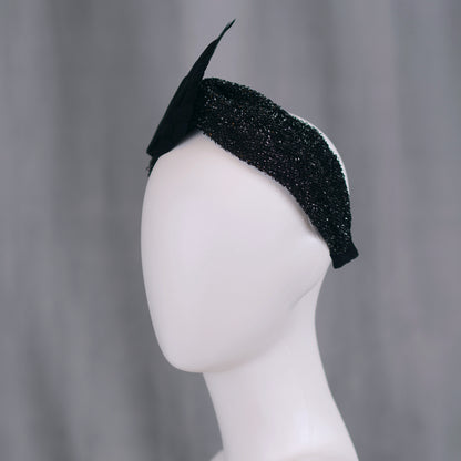 Hex - Black Bird Wing Turban Headband