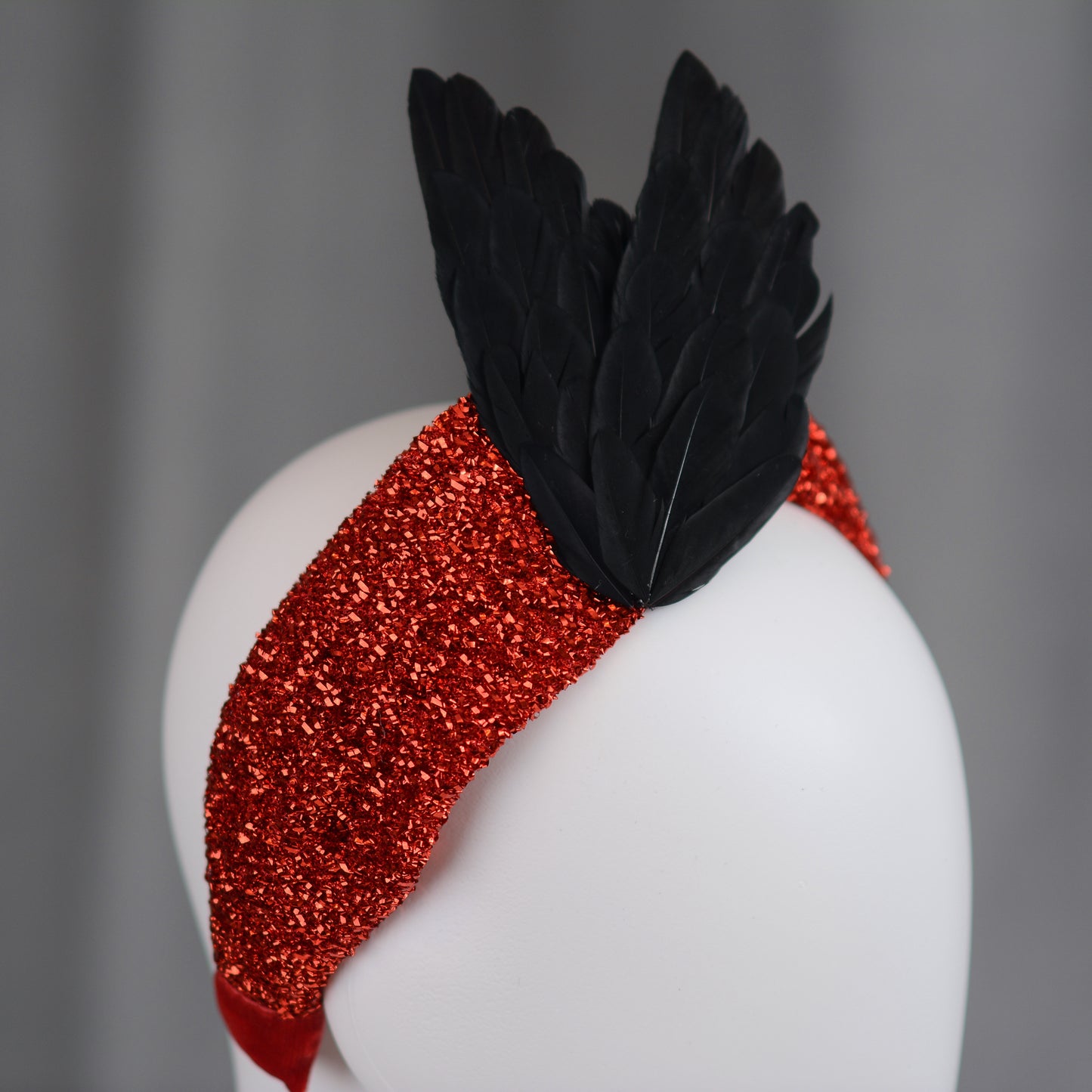 Hex - Black Bird Wing Turban Headband