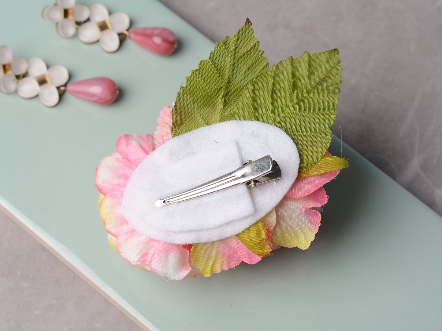 Vintage Pink Roses Flower Hair Clip | Silk Flower Hair Clip | Bridal Hair Clip | Bridesmaids Hair Clip | Flower Girl
