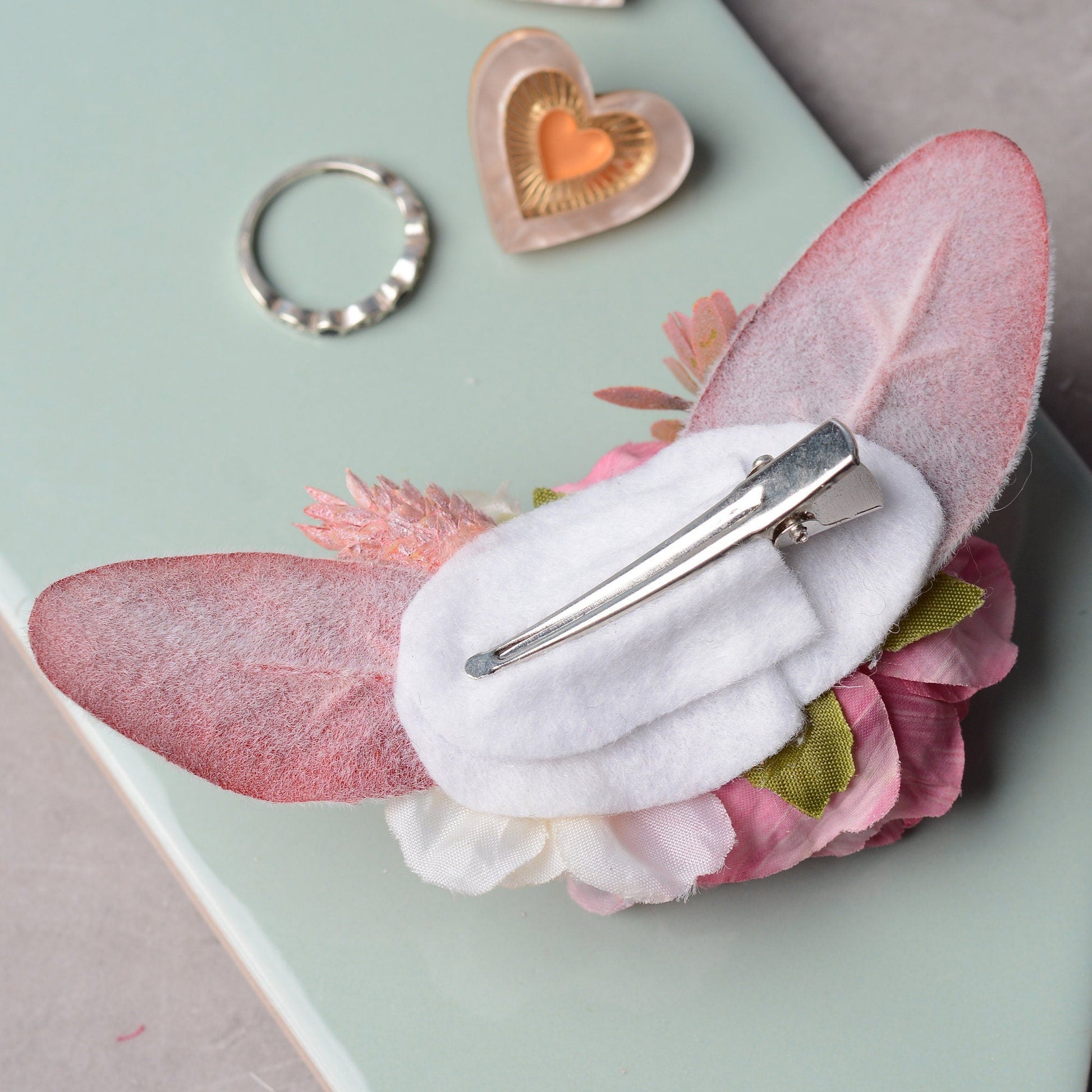 Pink Peony Hair Clip | Silk Flower Hair Clip | Bridesmaids Hair Clip | Floral Headpiece | Bridal Hair Clip | Flower Bun Clip