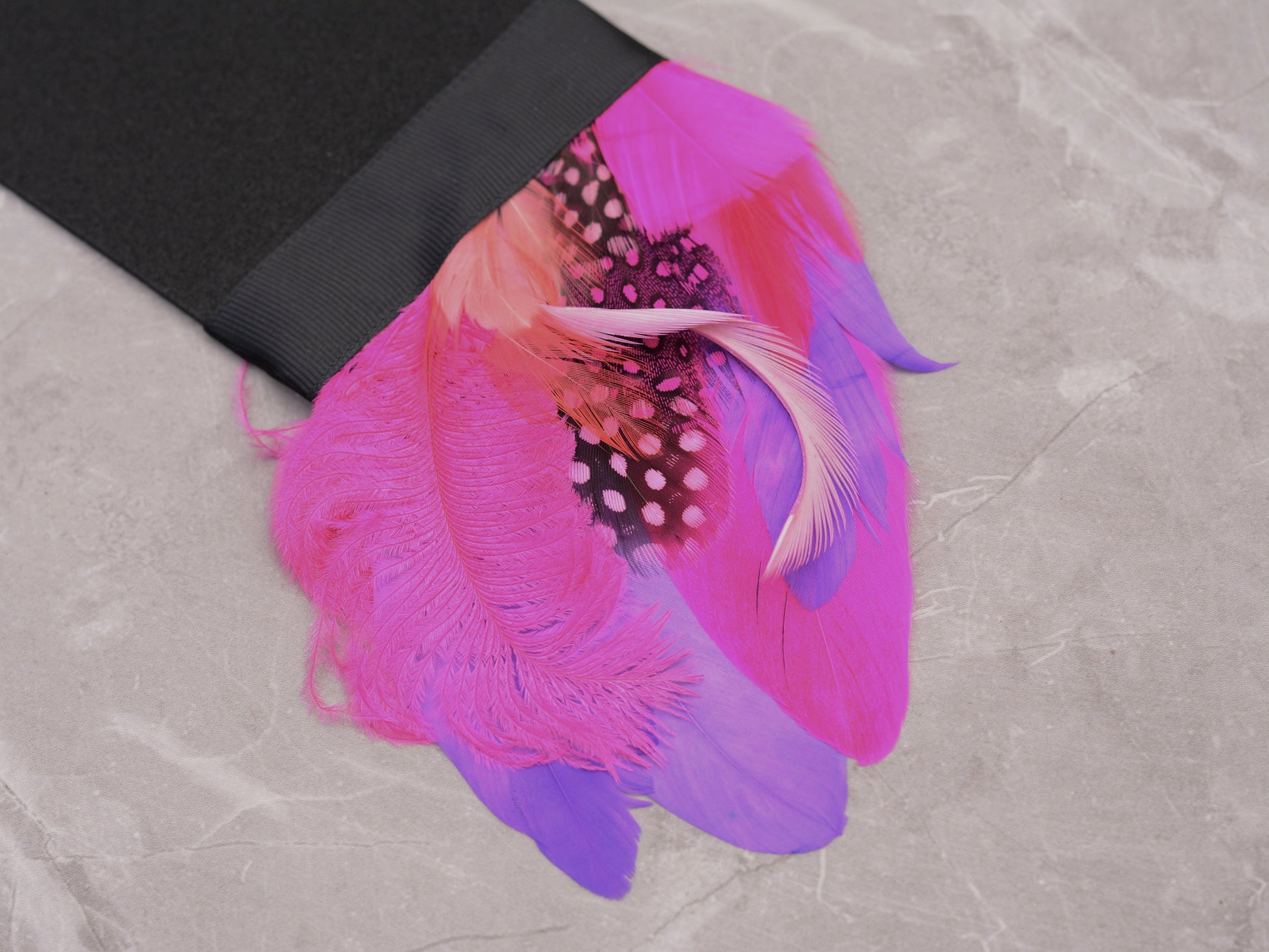 Vibrant Purple and Pink Feather Pocket Square No.265 | Suit Accessory | Feather Neck Tie | Grooms Outfit | Groomsmen Gift | Wedding