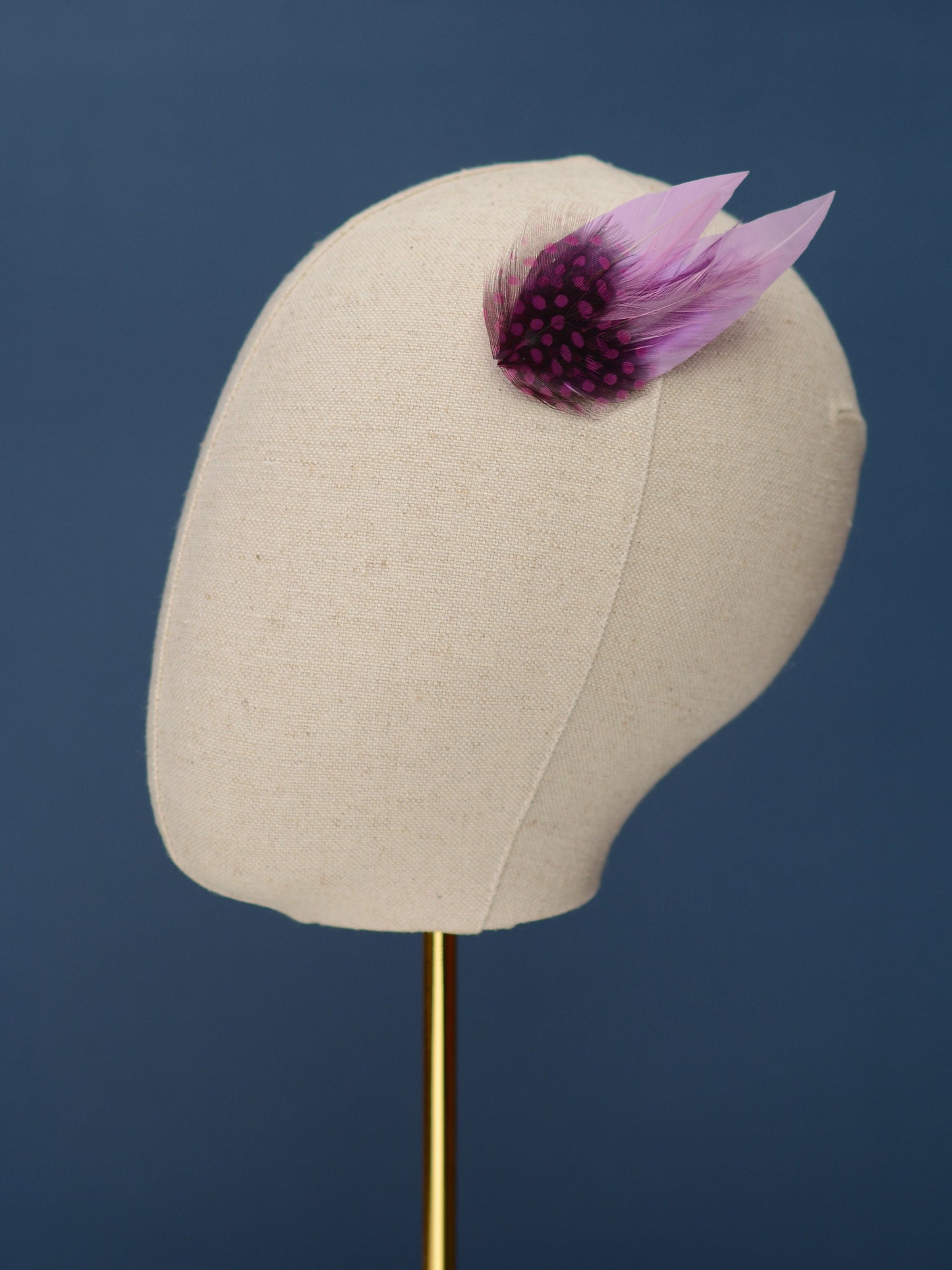 Small Feather Hair Clip in Pastel Lavender and Mauve | Feather Fascinator | Feather Headpiece | Bridal Hair Clip | Bridesmaids