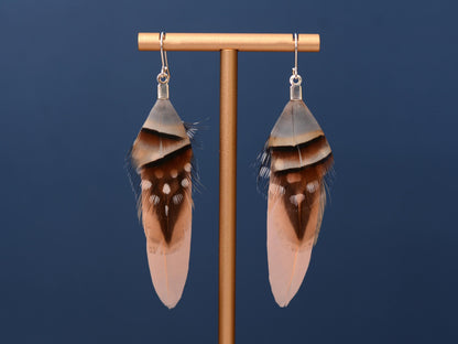Blush Pink Feather Earrings | Pink Earrings | Festival Earrings | Feather Jewellery | Festival Jewellery | Bohemian | Drop Earrings