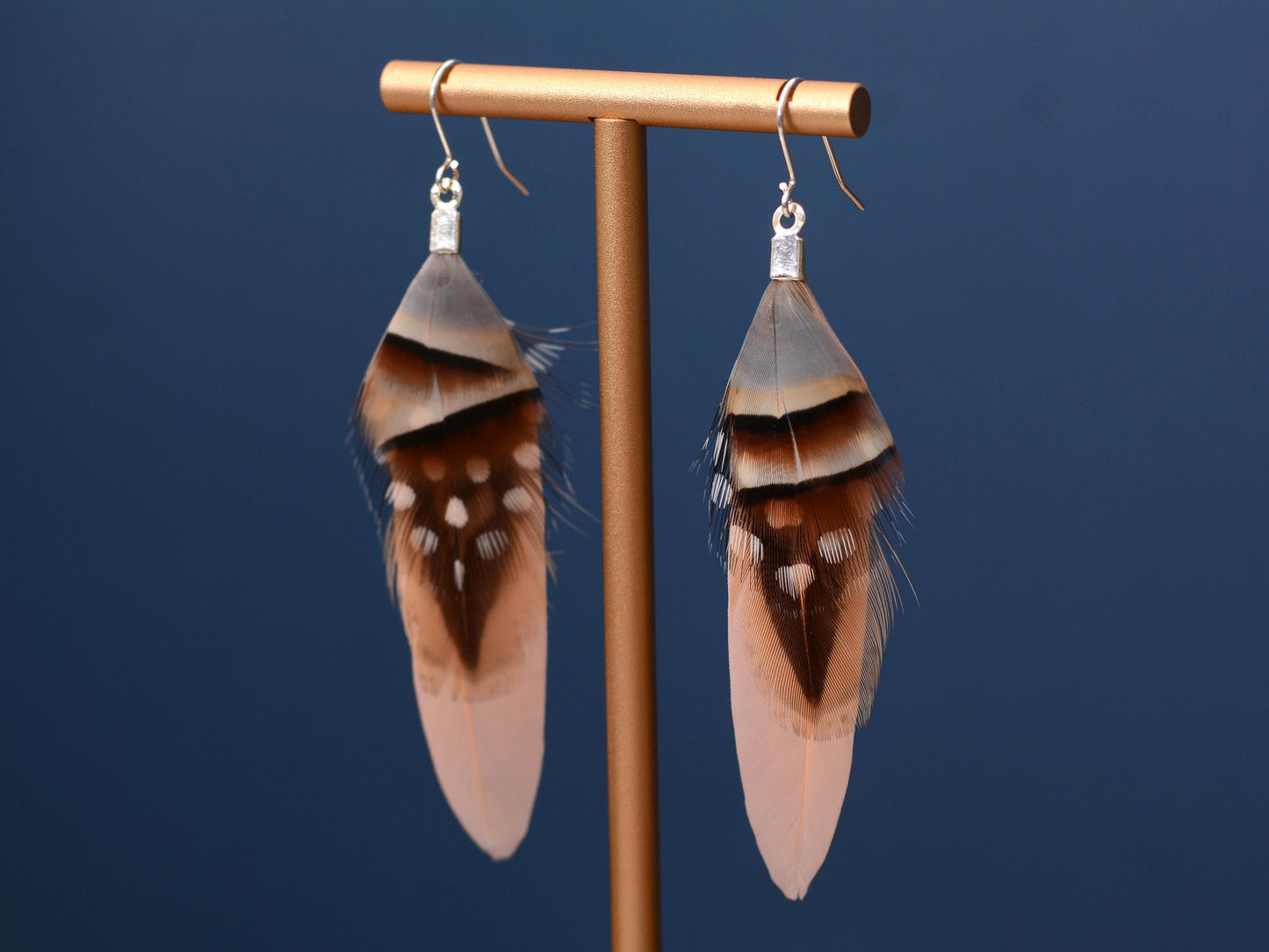 Blush Pink Feather Earrings | Pink Earrings | Festival Earrings | Feather Jewellery | Festival Jewellery | Bohemian | Drop Earrings