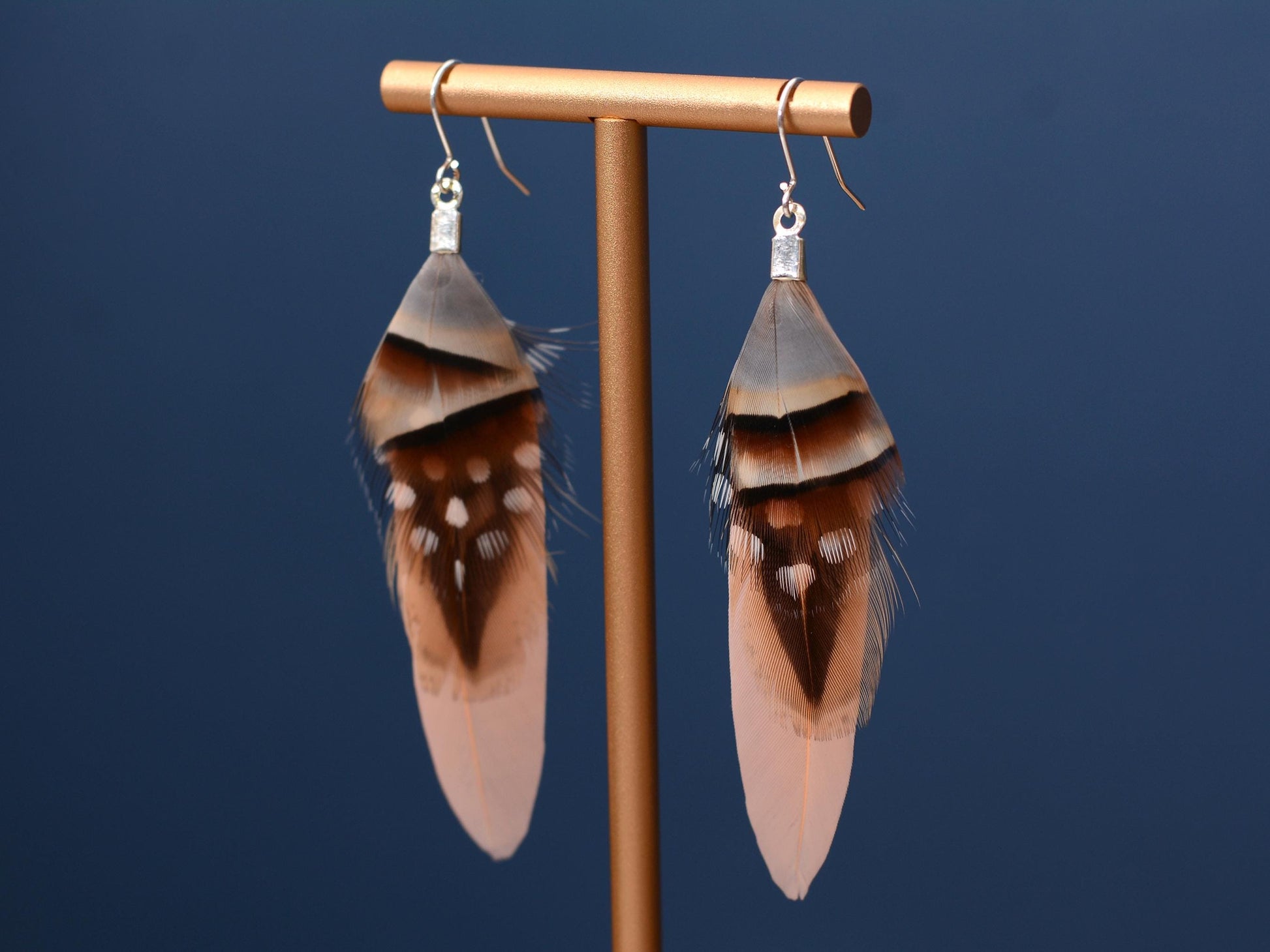 Blush Pink Feather Earrings | Pink Earrings | Festival Earrings | Feather Jewellery | Festival Jewellery | Bohemian | Drop Earrings