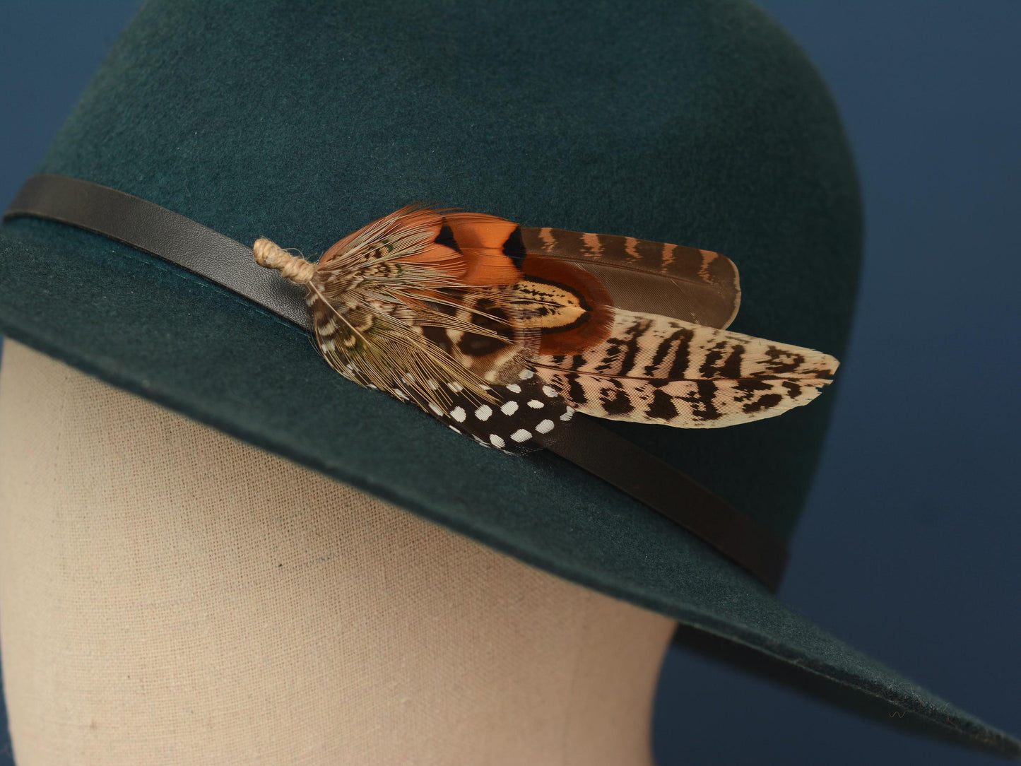 Natural Pheasant Feather Pin / Hat Pin | Pheasant Feather Boutonniere | Pheasant Feather Brooch