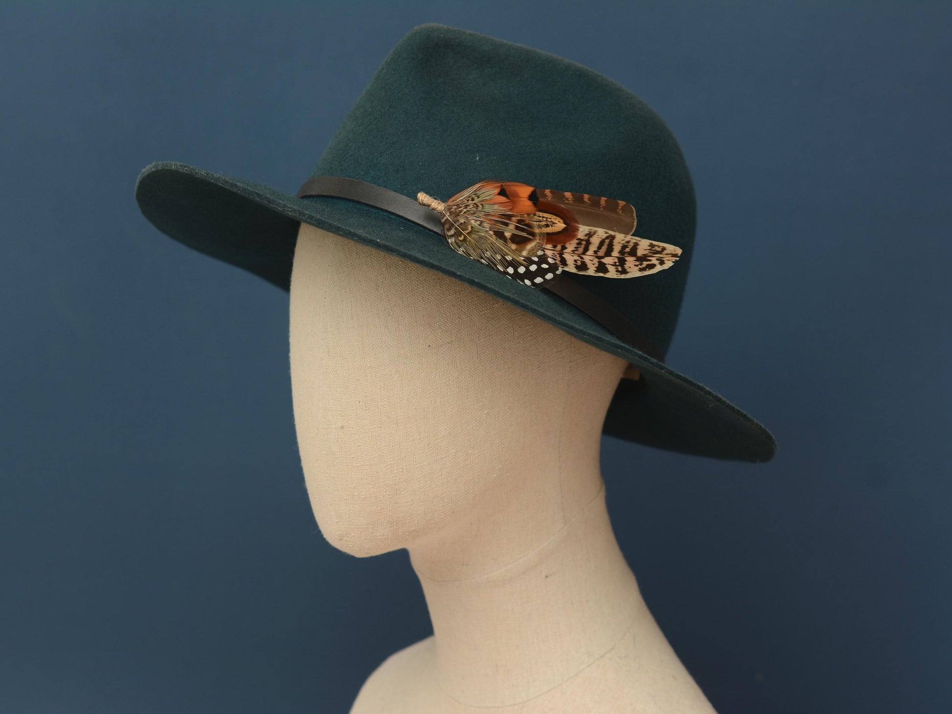 Natural Pheasant Feather Pin / Hat Pin | Pheasant Feather Boutonniere | Pheasant Feather Brooch