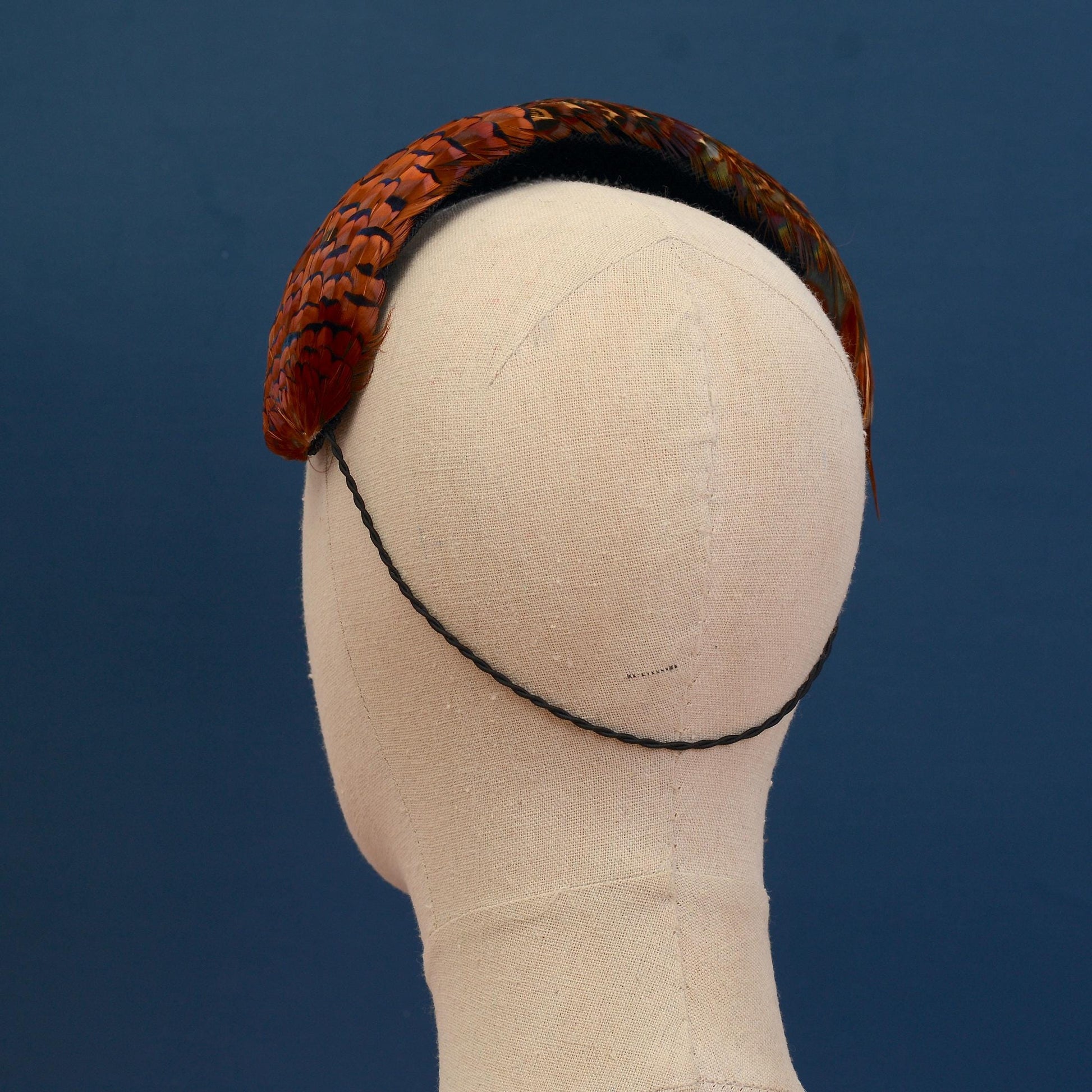 Copper Pheasant Feather Bandeau Headband Fascinator | Pheasant Feather Hat | Wedding Fascinator