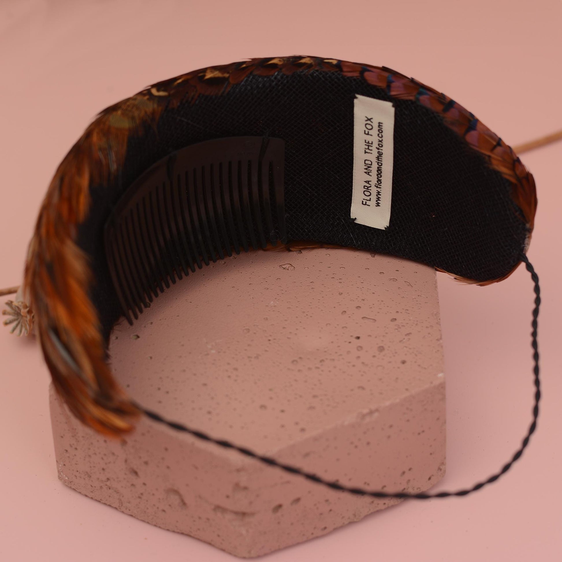 Copper Pheasant Feather Bandeau Headband Fascinator | Pheasant Feather Hat | Wedding Fascinator